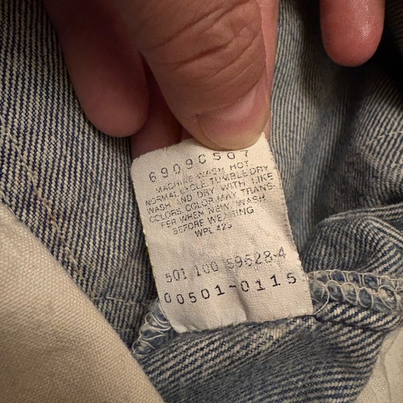 Real vintage Levi’s 501s